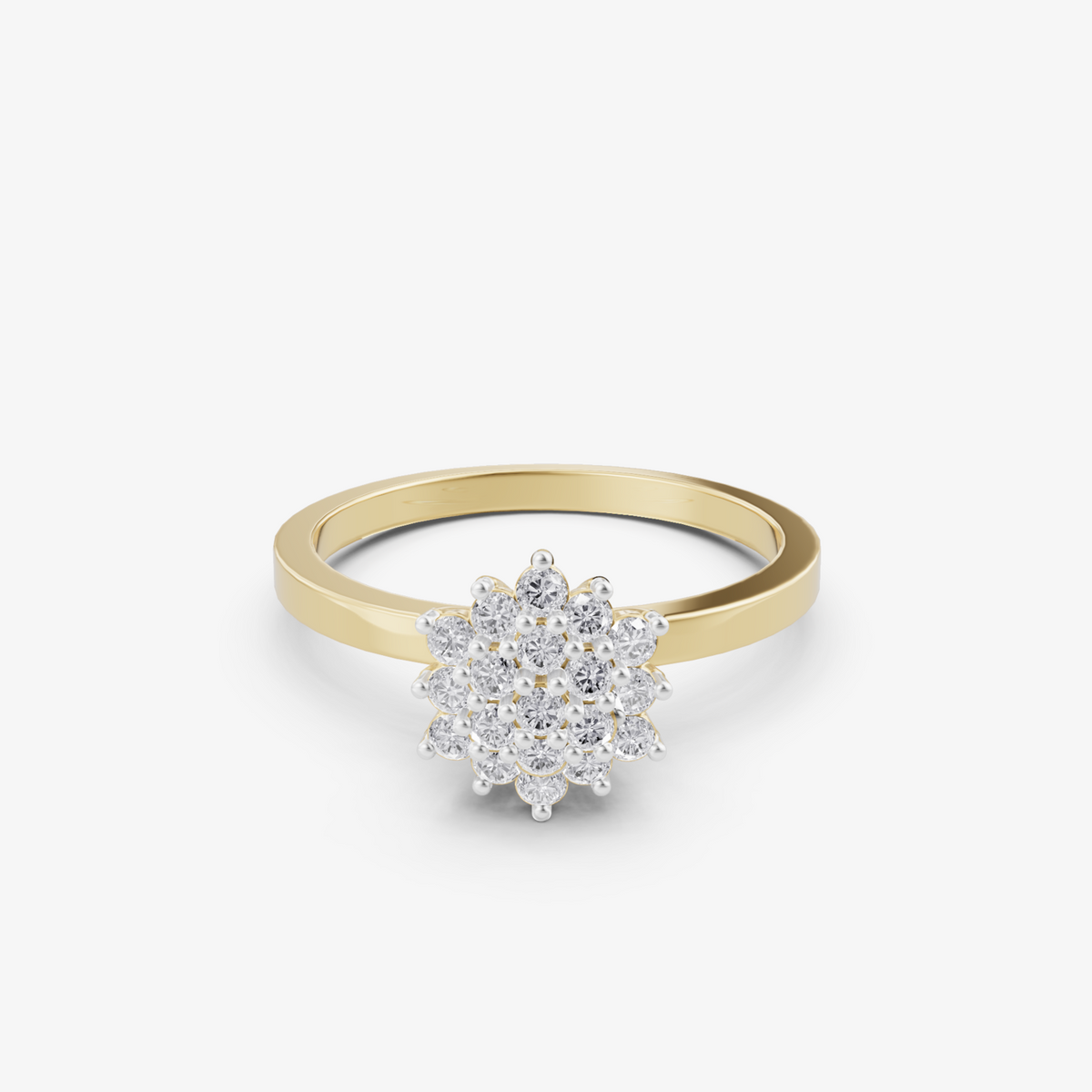 Celestial knot kite ring | 925 sterling silver pave statement ring