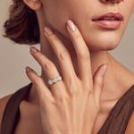 Load image into Gallery viewer, Infinity Knot Pave Ring | 925 Silver Gold Plated Minimalist Ring