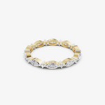 Load image into Gallery viewer, Marquise Cut Eternity Band Ring | 925 Silver Gold & Silver Plated Ring