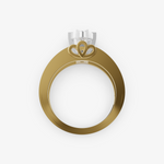 Load image into Gallery viewer, Floral Cluster Ring in 925 Sterling Silver | Geometric Stone-Studded Band