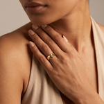 Load image into Gallery viewer, Sculpted Twist Solitaire Ring | 925 Sterling Silver Wide Band Ring
