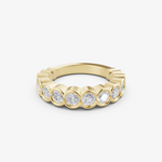 Load image into Gallery viewer, Bezel Set Eternity Band Ring | 925 Silver Gold &amp; Silver Plated Ring
