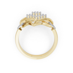 Load image into Gallery viewer, Eternal Embrace Halo Ring | 925 Silver Gold Plated Engagement Ring
