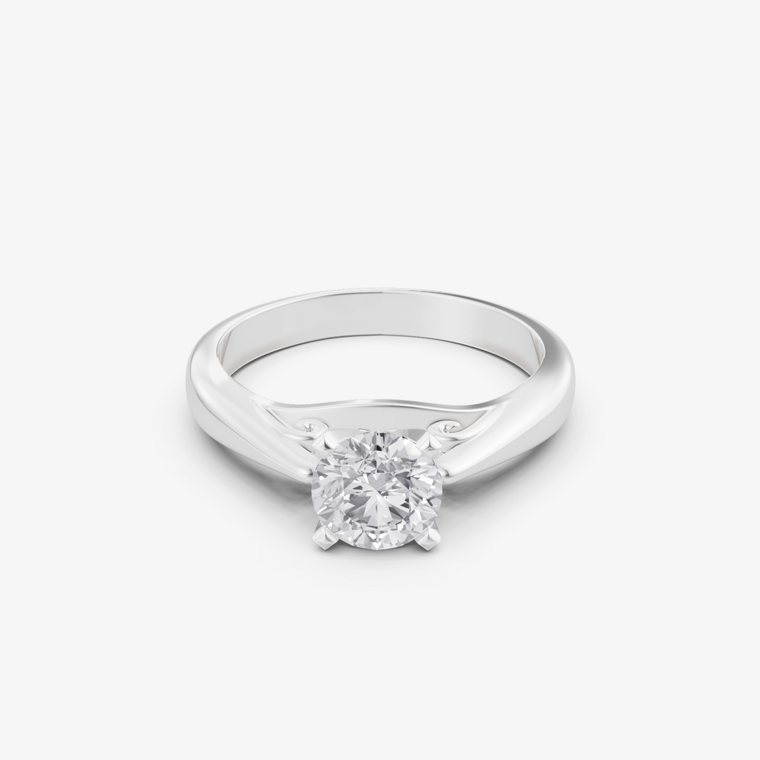 Classic Solitaire Ring | 925 Silver Gold & Silver Plated Ring