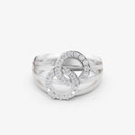 Load image into Gallery viewer, Interlocking Circles Pave Ring | 925 Silver Gold &amp; Silver Plated Ring
