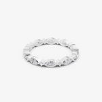 Load image into Gallery viewer, Marquise Cut Eternity Band Ring | 925 Silver Gold &amp; Silver Plated Ring
