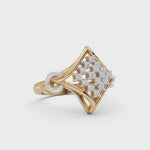 Load and play video in Gallery viewer, Eternal Embrace Halo Ring | 925 Silver Gold Plated Engagement Ring
